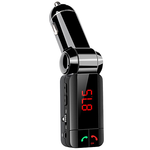 фото автомобильный комплект громкой связи Bluetooth 3.0, передатчик FM, двойное автомобильное зарядное устройство USB, mp3-плеер Lightinthebox