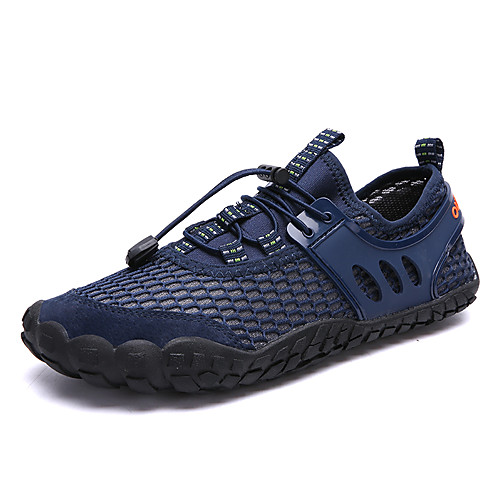 

Men's Mesh Fall / Spring & Summer Sporty / Casual Athletic Shoes Hiking Shoes / Upstream Shoes Breathable Yellow / Black / Dark Blue