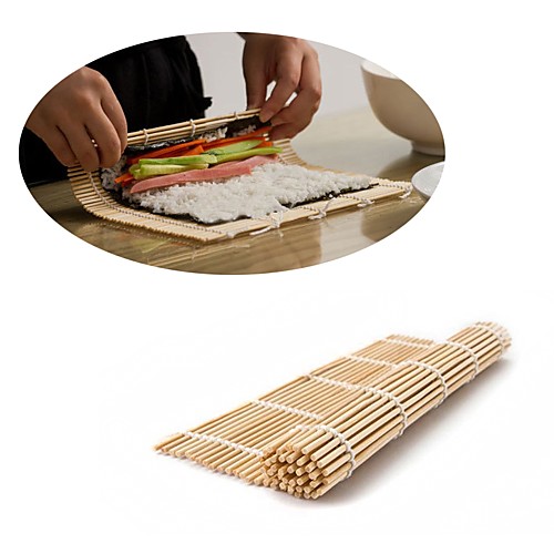 

Японский суши ролл бамбуковый коврик ручной ролик сделай сам рис плесень 24 см