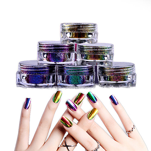 

1 pcs Glossy / Eco-friendly / Color-Changing Glitter Glitter Powder Loose powder For Finger Nail Novelty nail art Manicure Pedicure Daily / Masquerade / Thanksgiving Trendy / Fashion