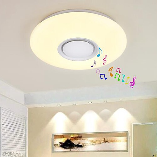 

Потолочные светильники Потолочный светильник Пластик Защите для глаз, Управление Bluetooth 200-240 Вольт Теплый белый белый