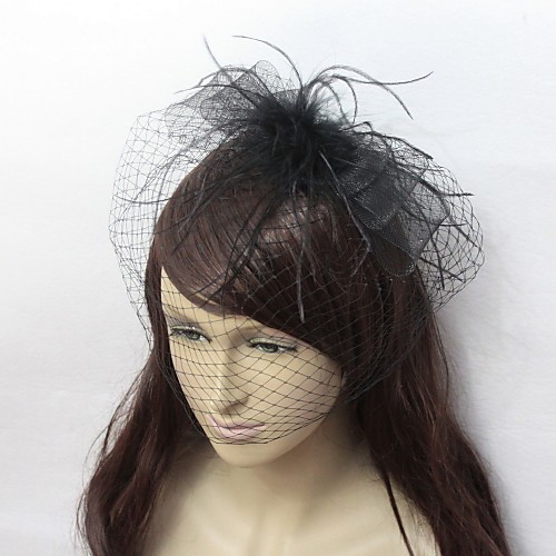 

Тюль / Сеть Fascinators с Пух 1 шт. Свадьба / Особые случаи Заставка