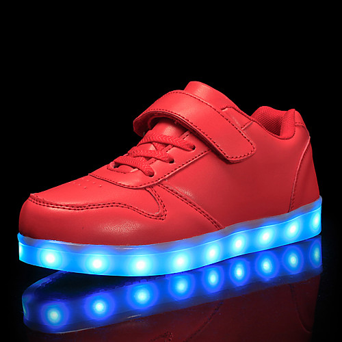 

Мальчики LED / Обувь с подсветкой Полиуретан Кеды Маленькие дети (4-7 лет) / Большие дети (7 лет ) Черный / Белый / Красный Осень / Резина