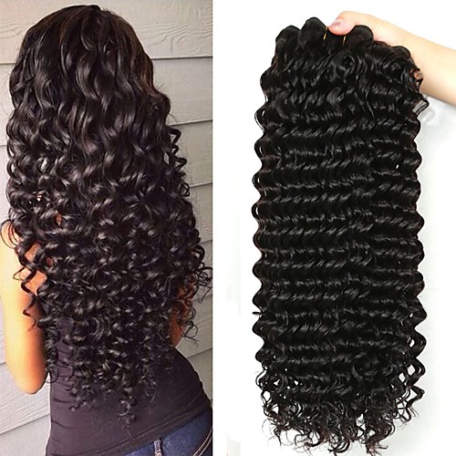 

4 Bundles Malaysian Hair Deep Wave Human Hair Wig Accessories Hair Care One Pack Solution 8-28 inch Natural Color Human Hair Weaves Smooth Woven Best Quality Human Hair Extensions