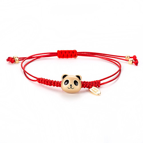 

Friendship Bracelet Good Luck Bracelet Metal Alloy For Women's Animal Asian Korean Sweet Fashion Daily High Quality Braided red rope chain Panda Wish Bracelet 1pc