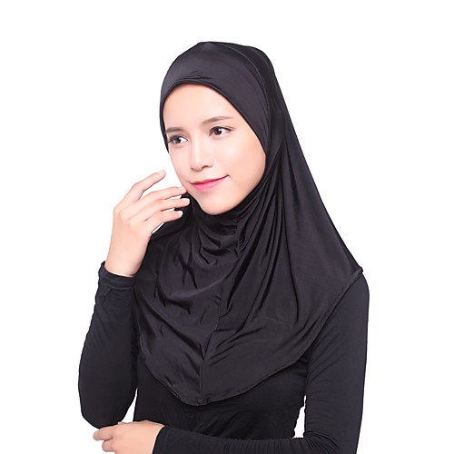 

Women's Basic Rayon Hijab - Solid Colored Layered / All Seasons