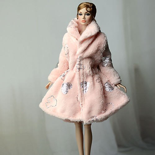 

Кукольный наряд Кукольное пальто Жакет Для Barbie Розовый Нетканое полотно Хлопковая ткань Полиэстер Пальто Для Девичий игрушки куклы