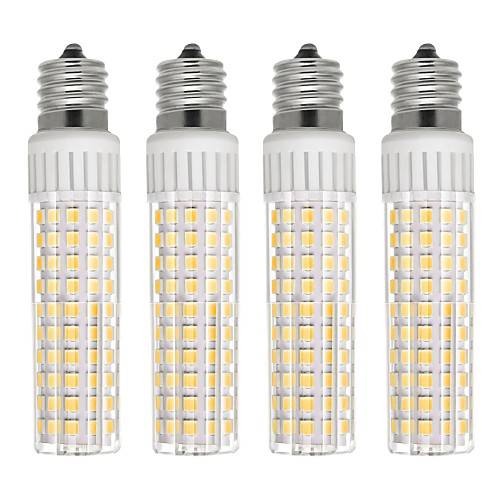 

4шт 8.5 W 1105 lm E17 LED лампы типа Корн T 125 Светодиодные бусины SMD 2835 Диммируемая Тёплый белый Холодный белый 110 V