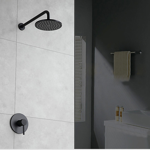 

Смеситель для душа - Современный Окрашенные отделки Только душ Керамический клапан Bath Shower Mixer Taps / Латунь / Одной ручкой Два отверстия
