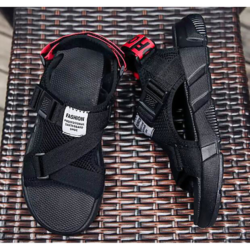 

Men's Comfort Shoes Mesh Summer Sandals Black and White / Black / Red / Black / Yellow / Outdoor