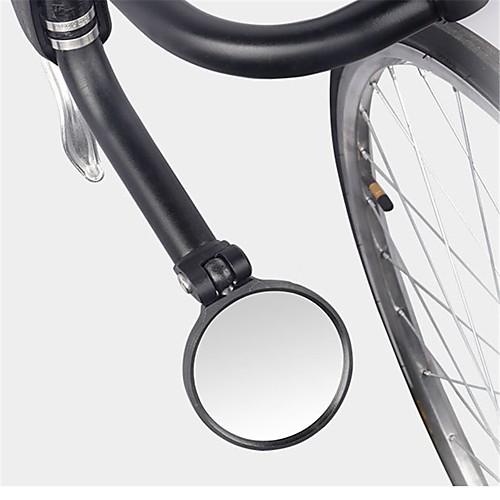 фото Зеркало заднего вида зеркало на велоруль с дропами anti-shake пригодно для носки 360 вращающаяся велоспорт мотоцикл велоспорт стекло резина нержавеющая сталь черный 1 pcs lightinthebox