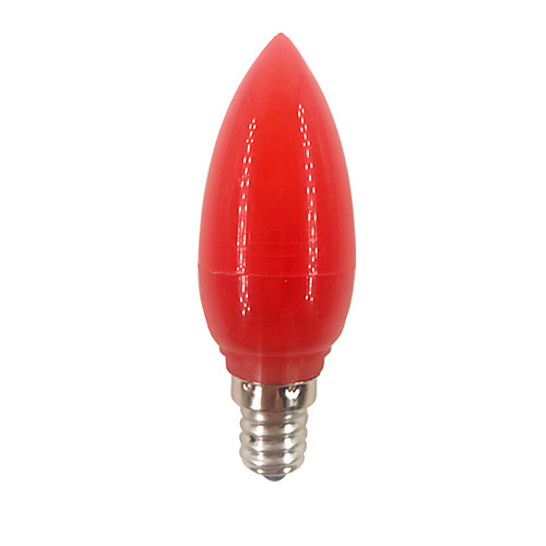 

1шт 0.5 W 30 lm E12 LED лампы в форме свечи C35 6 Светодиодные бусины Dip LED Декоративная Красный 100-240 V / RoHs