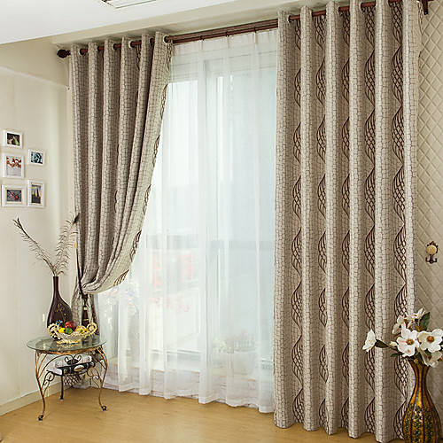 

Two Panel European Classical Style Jacquard Blackout Curtains Living Room Bedroom Children's Room Home Curtains