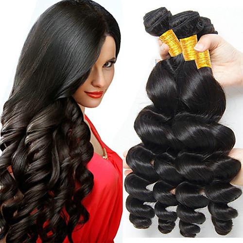 

6 Связок Свободные волны человеческие волосы Remy Натуральные волосы Головные уборы Человека ткет Волосы Удлинитель 8-28 дюймовый Естественный цвет Ткет человеческих волос