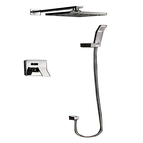 

Contemporary with Chrome Single Handle Four Holes for Wall Mount