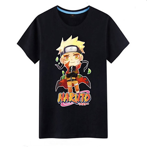 

Вдохновлен Наруто Naruto Uzumaki Аниме Косплэй костюмы Японский Косплей футболка С принтом С короткими рукавами Кофты Назначение Муж.