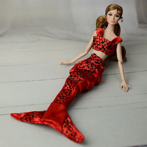 

Юбки и платья / Топы Юбки / Топ Для Barbiedoll Красный Нетканое полотно / Ткань Демин Кофты / Юбки Для Девичий игрушки куклы
