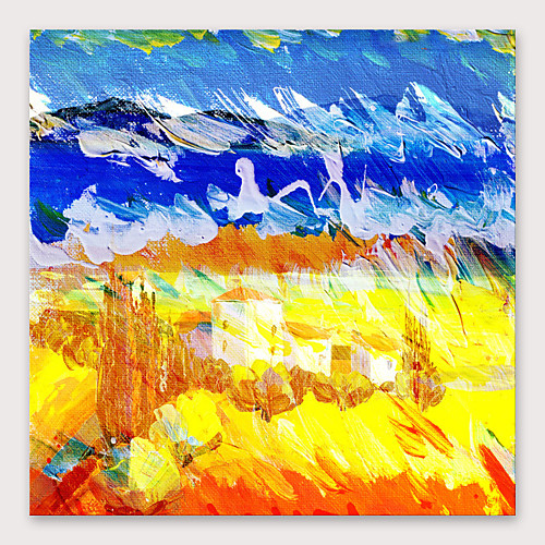 

Oil Painting Hand Painted - Abstract Modern Stretched Canvas