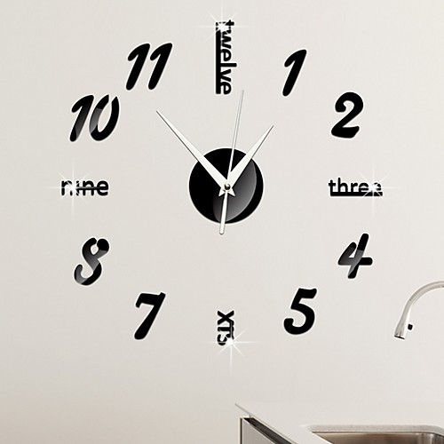

Wall Clock,Modern Style Plastic Round Indoor