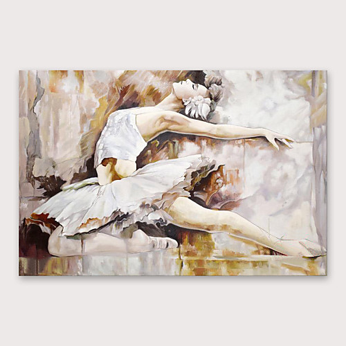 

Oil Painting Hand Painted - People Modern Stretched Canvas