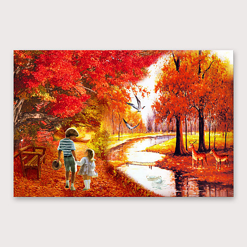 

Oil Painting Hand Painted - Abstract Modern Stretched Canvas