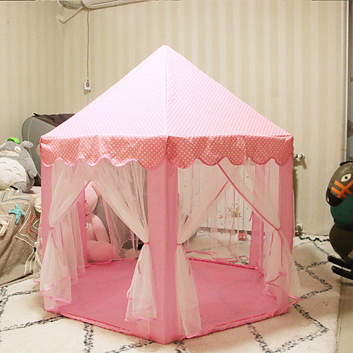 

Children Princess Pink Castle Tents Portable Boys Girls Indoor Outdoor Garden Folding Play Tent Lodge Kids Balls Pool Playhouse