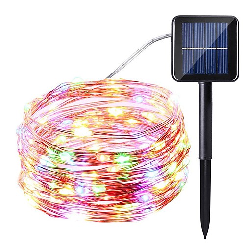 

1pc 10M 100led Solar Powered LED String Lights Solar Fairy Lighting Waterproof Bright Warm/White/Colorful