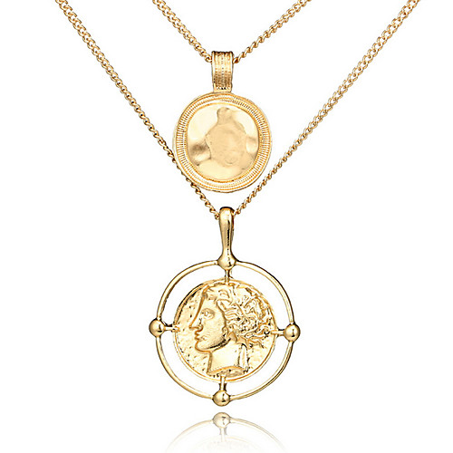 

Жен. Многослойный ожерелья Сплав