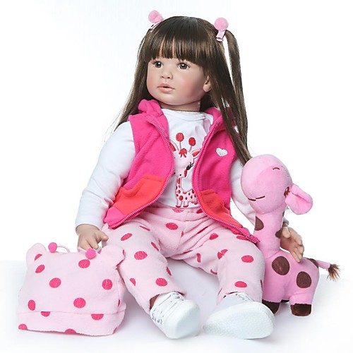 фото Npkcollection npk doll куклы реборн кукла для девочек девочки 24 дюймовый как живой новый дизайн искусственная имплантация коричневые глаза детские девочки игрушки подарок Lightinthebox