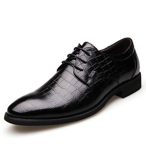 

Men's Formal Shoes Leather / Cowhide Spring & Summer / Fall & Winter Business / Casual Oxfords Breathable Black / Brown