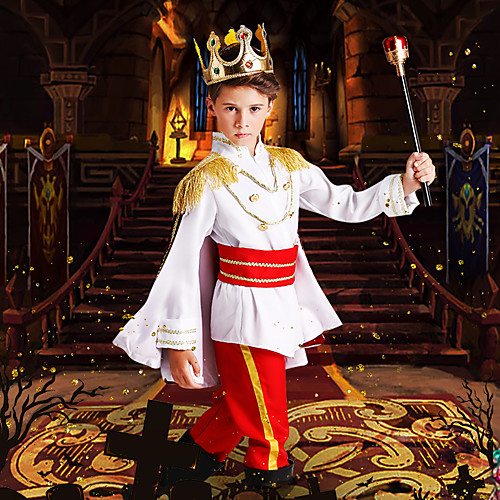 фото Прекрасный принц костюм для вечеринки косплей из фильмов белый пальто брюки пояс хэллоуин карнавал маскарад эластан lightinthebox