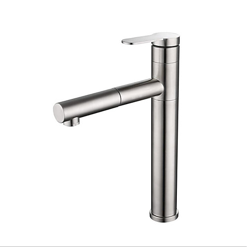 

кухонный смеситель - Одной ручкой одно отверстие Стандартный Носик Современный Kitchen Taps / Нержавеющая сталь