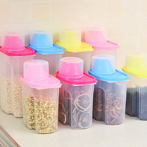 

Кухонная организация Бутылки и емкости для хранения / Хранение сыпучих продуктов Пластик Аксессуар для хранения 1шт