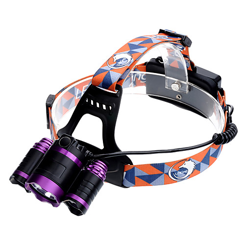 

U'King ZQ-X826 Headlamps Headlight Rechargeable 3000 lm LED LED 3 Emitters 4 Mode with Batteries and Chargers Zoomable Rechargeable Adjustable Focus Compact Size High Power Easy Carrying Camping