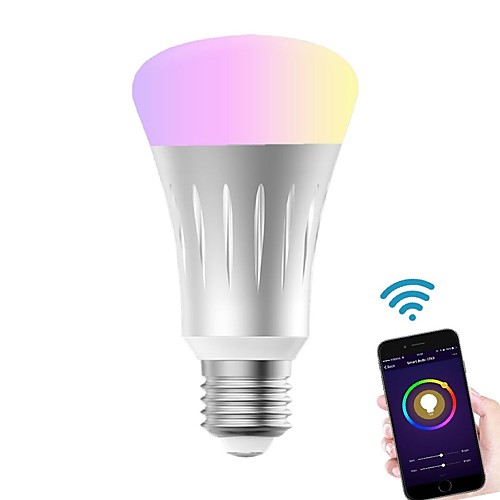 

Wi-Fi умный светодиодный светильник с alexa google home умная домашняя автоматизация с регулируемой яркостью теплый белый e27 лампочка 7 Вт (эквивалент 60 Вт) a19 rgbw