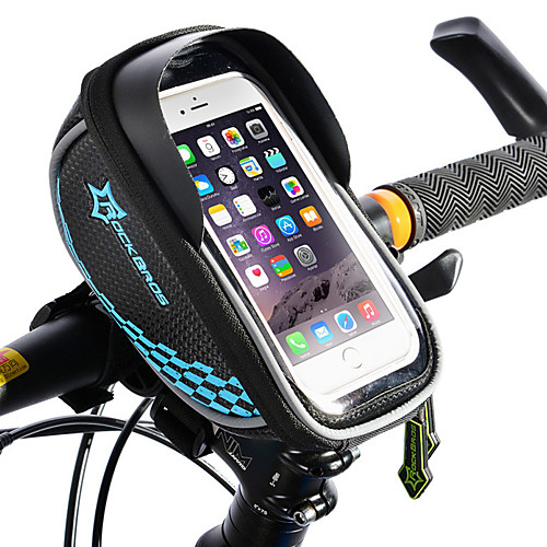 фото Rockbros сотовый телефон сумка бардачок на раму бардачок на руль сенсорный экран отражение водонепроницаемость велосумка/бардачок тпу этиленвинилацетат полиэстер велосумка/бардачок велосумка iphone x Lightinthebox