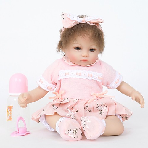 

FeelWind Reborn Doll Girl Doll Baby Girl 18 inch Silicone Vinyl - lifelike Handmade Cute Child Safe Kids / Teen Non Toxic Kid's Unisex Toy Gift