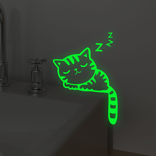 фото Наклейки для выключателя света - светящиеся наклейки животные гостиная / спальня / ванная комната lightinthebox