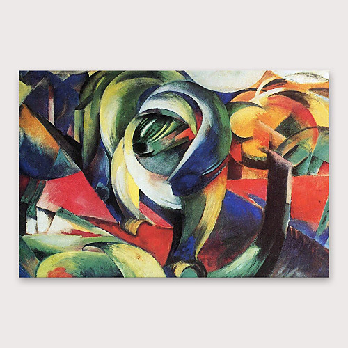 

Oil Painting Hand Painted - Abstract Modern Stretched Canvas