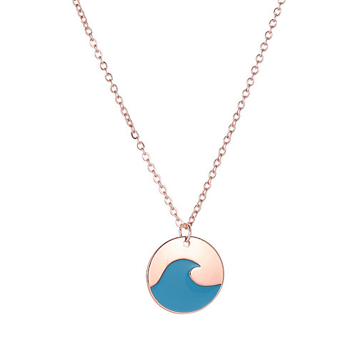 

Women's Necklace Friends European Romantic Casual / Sporty Sweet Chrome Blue 41 cm Necklace Jewelry 1pc For Street Festival