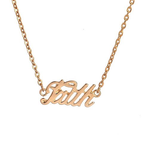 

Women's Pendant Necklace Monogram X Letter Simple Classic Trendy Fashion Chrome Gold Silver 45 cm Necklace Jewelry 1pc For Gift Daily Going out Work Birthday