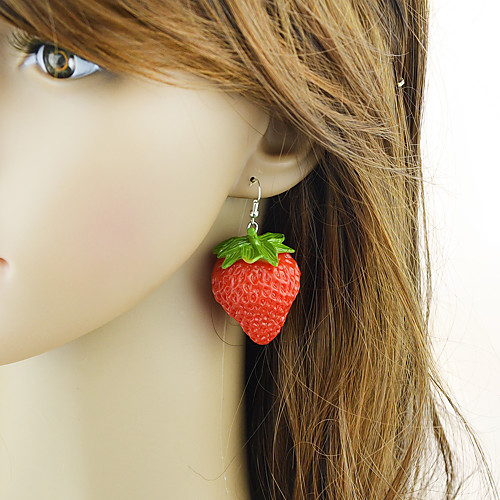 

Women's Drop Earrings Geometrical Strawberry Stylish Trendy Modern Earrings Jewelry Red For Party Daily Festival 1 Pair