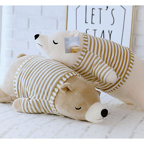 

Polar bear Stuffed Animal Plush Toy Animals Cute Cotton / Polyester All Toy Gift 1 pcs