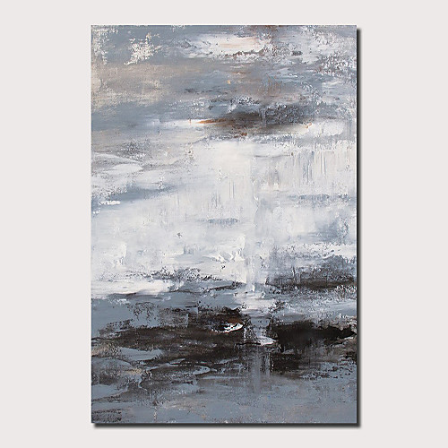 

Oil Painting Hand Painted - Abstract Landscape Comtemporary Modern Rolled Canvas