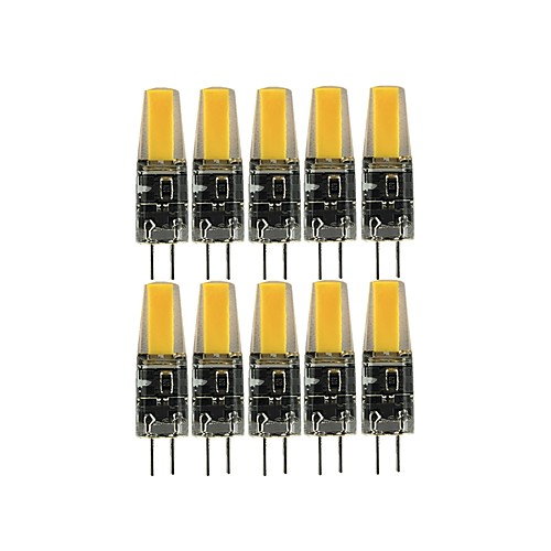 

10 шт. 3 W Двухштырьковые LED лампы 200-300 lm G4 T 1 Светодиодные бусины COB Милый Тёплый белый Холодный белый 12 V