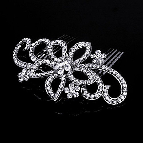 

Сплав Расчески с Crystal / Rhinestone / Цветы 1 шт. Свадьба / Особые случаи Заставка