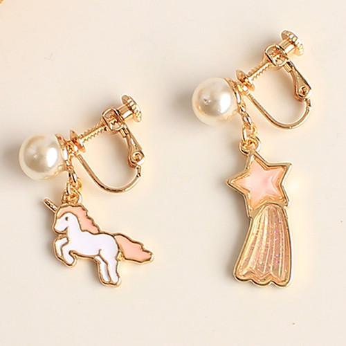 

Stud Earrings Earrings Ear Clips Dainty Geek & Chic Sweet Lolita Princess Lolita Alloy For Unicorn Cosplay Women's Costume Jewelry Fashion Jewelry / 1 Pair of Earrings