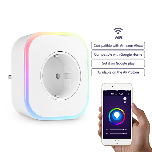 

Smart Socket / Smart Plug Timing Function / with LED Light / with USB Ports 1pc ABSPC / 750°C / anti-flame retardant Plug-in APP / Android / iOS Amazon Alexa Echo / Google Assistant / Nest