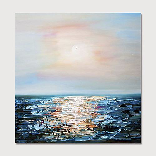 

Oil Painting Hand Painted - Abstract Landscape Modern Stretched Canvas