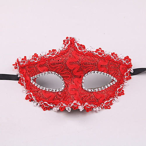 фото Венецианская маска маскарадная маска половинная маска вдохновлен косплей венецианец черный белый хэллоуин хэллоуин карнавал маскарад взрослые жен. мужской / маски / маски lightinthebox